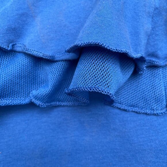 Royal blue 90s style ruffled tank - Picture 3 of 4